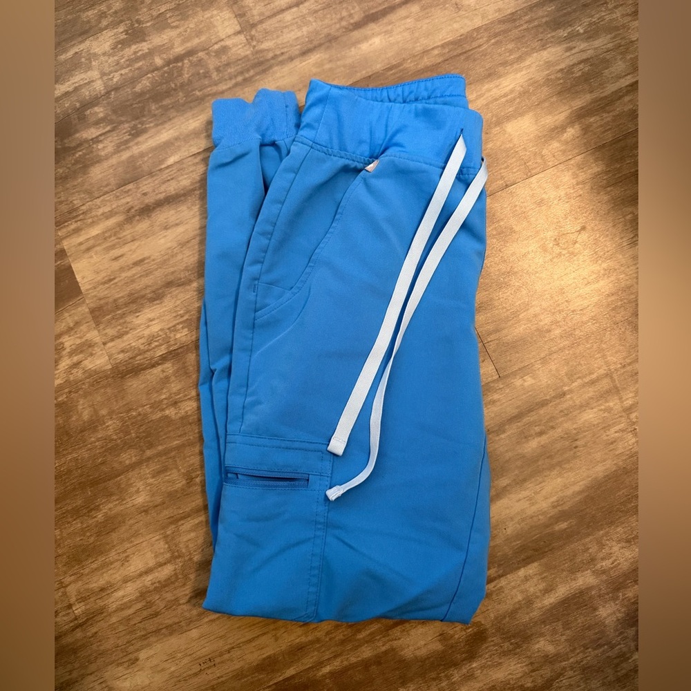 Figs — Capri Blue — Zamora jogger scrub pants